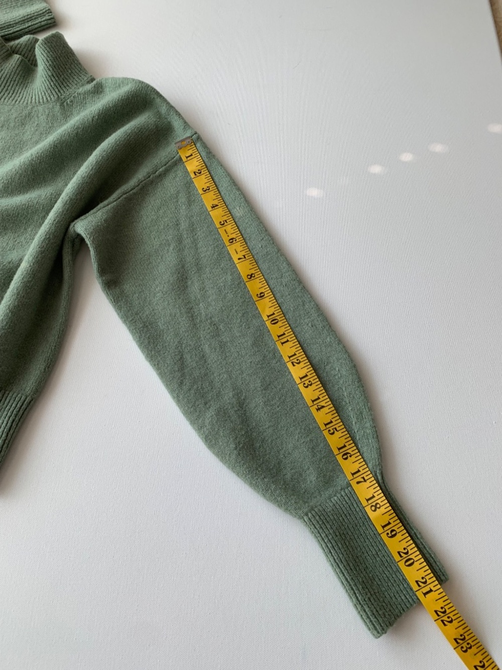 &Other Stories Sweater Mock Neck Women's S in Sage Green - Picture 6 of 8